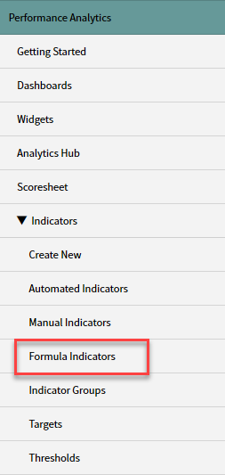 ServiceNow, indicator, formula